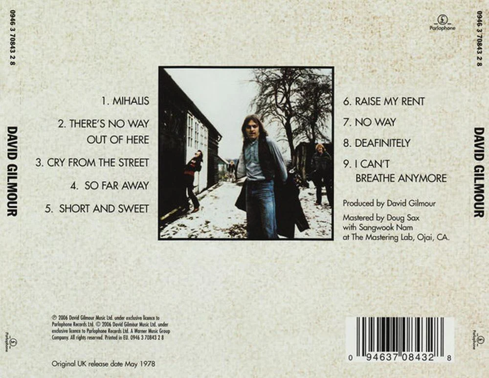 Gilmour, David - David Gilmour (2006 reissue) - CD - New - Image 2