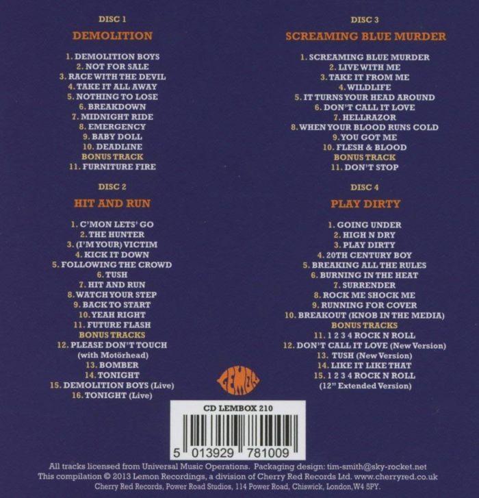 Girlschool - Bronze Years, The (Demolition/Hit And Run/Screaming Blue Murder/Play Dirty LP Replicas) (4CD box) - CD - New - Image 2