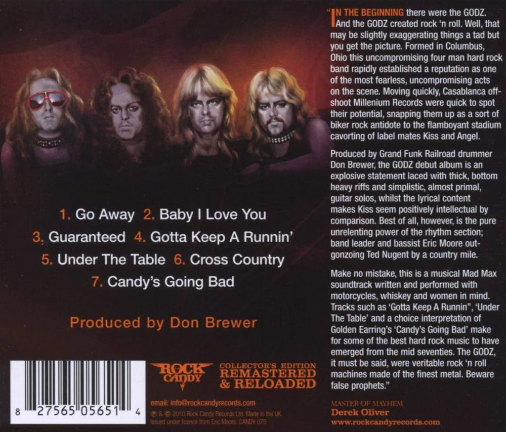 Godz - Godz, The (Rock Candy remaster) - CD - New - Image 2