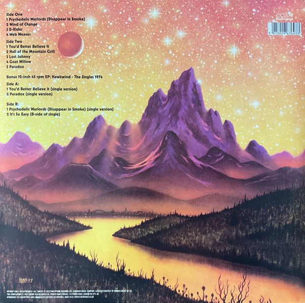 Hawkwind - Hall Of The Mountain Grill (2025 LP/12" EP remastered reissue) - Vinyl - New - Image 2
