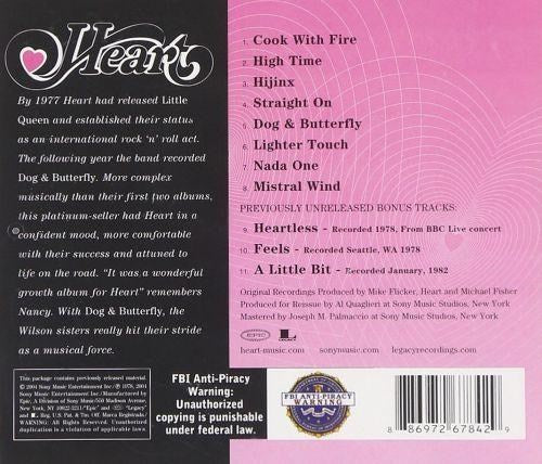 Heart - Dog And Butterfly (with 3 bonus tracks) - CD - New - Image 2