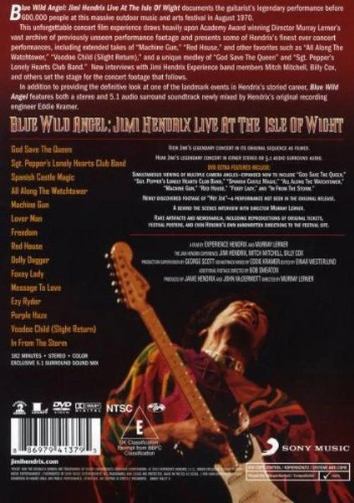 Hendrix, Jimi - Blue Wild Angel - Jimi Hendrix Live At The Isle Of Wight (R0) - DVD - Music - Image 2
