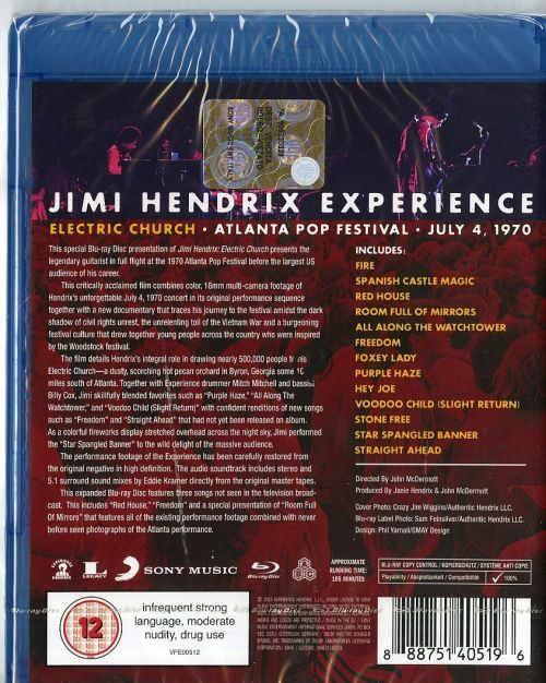 Hendrix, Jimi - Electric Church - Atlanta Pop Festival - July 4, 1970 (RA/B/C) - Blu-Ray - Music - Image 2