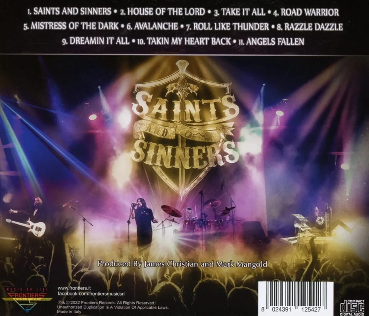 House Of Lords - Saints And Sinners - CD - New - Image 2