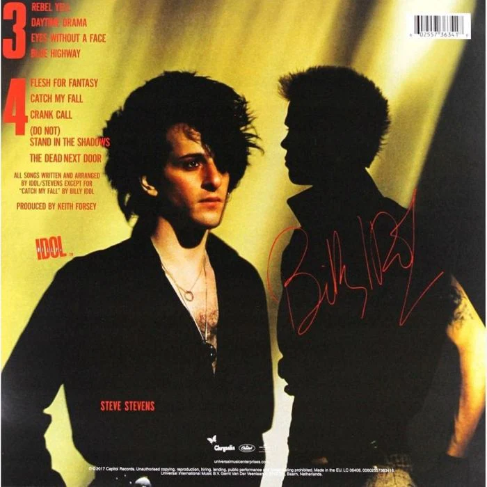 Idol, Billy - Rebel Yell (2017 reissue) - Vinyl - New - Image 2