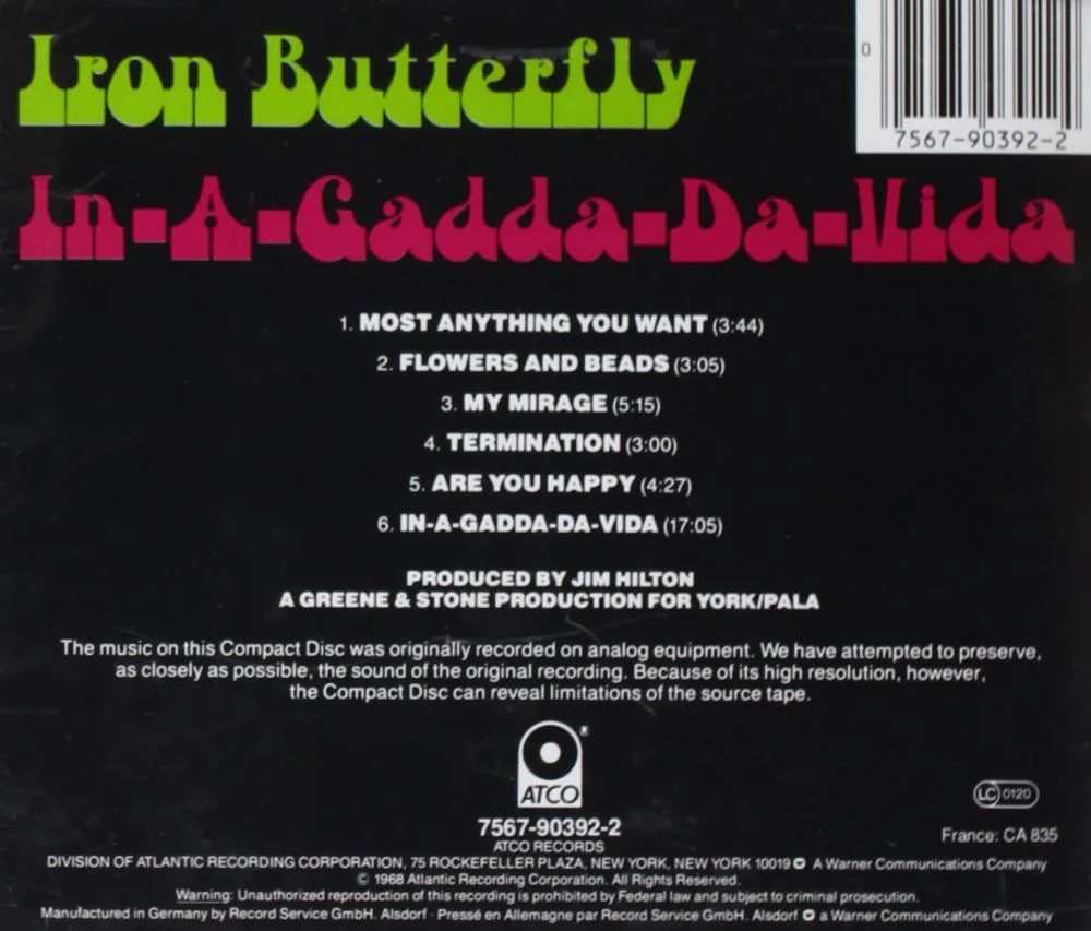 Iron Butterfly - In-A-Gadda-Da-Vida - CD - New - Image 2
