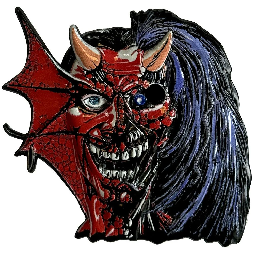 Iron Maiden - Enamel Pin Badge (85mm x90mm Boxed Large Premium) - Purgatory Eddie - Image 2