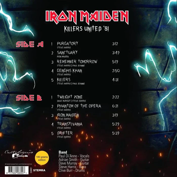 Iron Maiden - Killers United '81: Live Radio Broadcast (180g) - Vinyl - New - Image 2