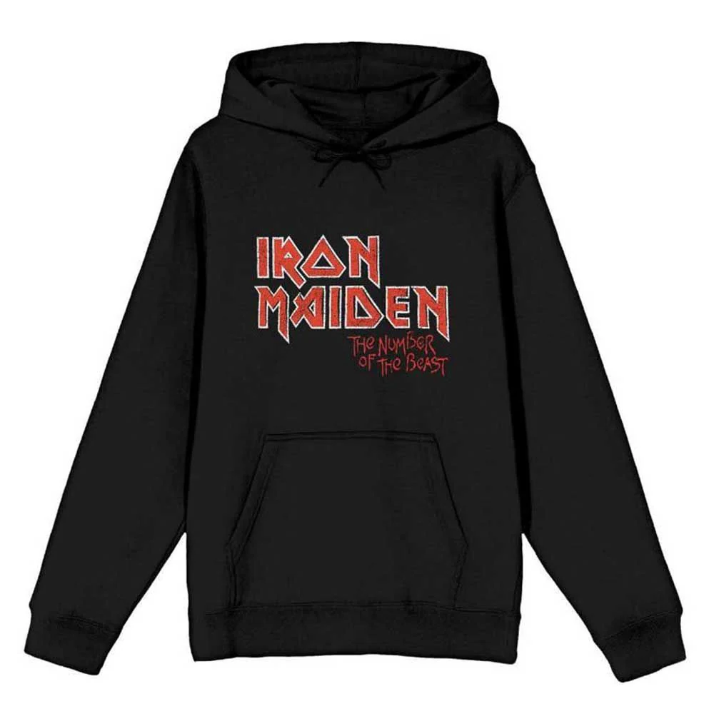 Iron Maiden - Pullover Black Hoodie (Number Of The Beast) - 100% Official Merchandise - Image 2