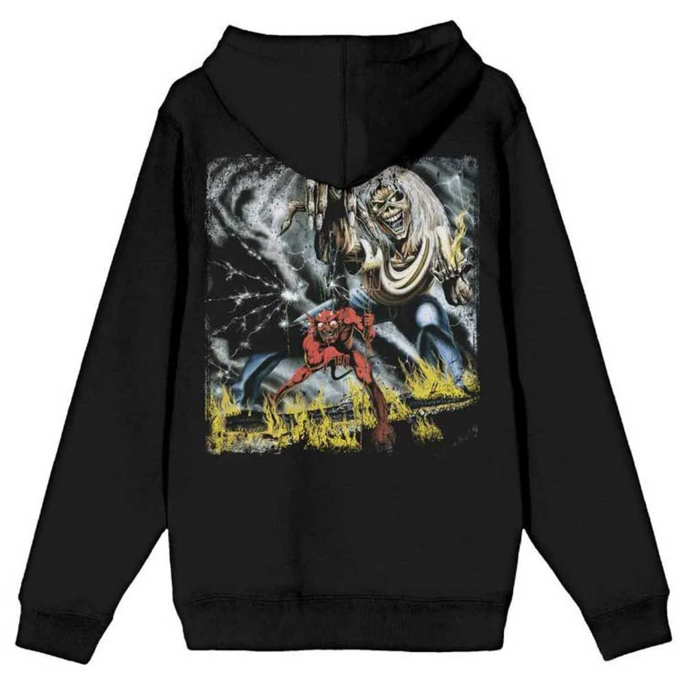 Iron Maiden - Pullover Black Hoodie (Number Of The Beast) - 100% Official Merchandise - Image 3