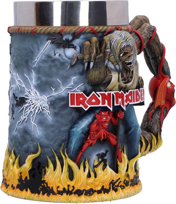 Iron Maiden - Tankard The Number Of The Beast - Pint (560ml) 14.5cm high quality resin cast w. removable stainless steel insert) - Image 6
