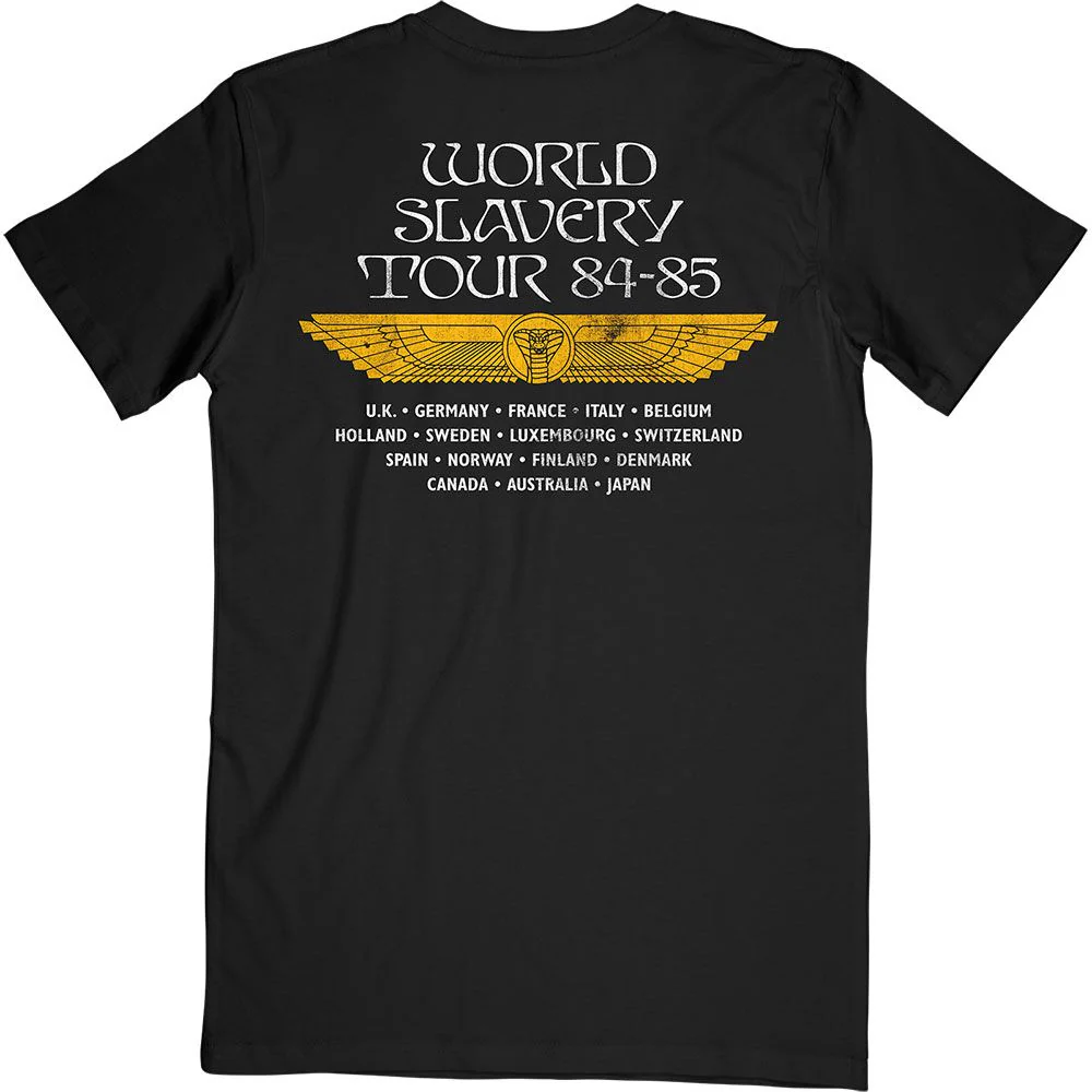 Iron Maiden - World Slavery Tour Powerslave Album Cover Black Shirt - 100% Official Merchandise - Image 3
