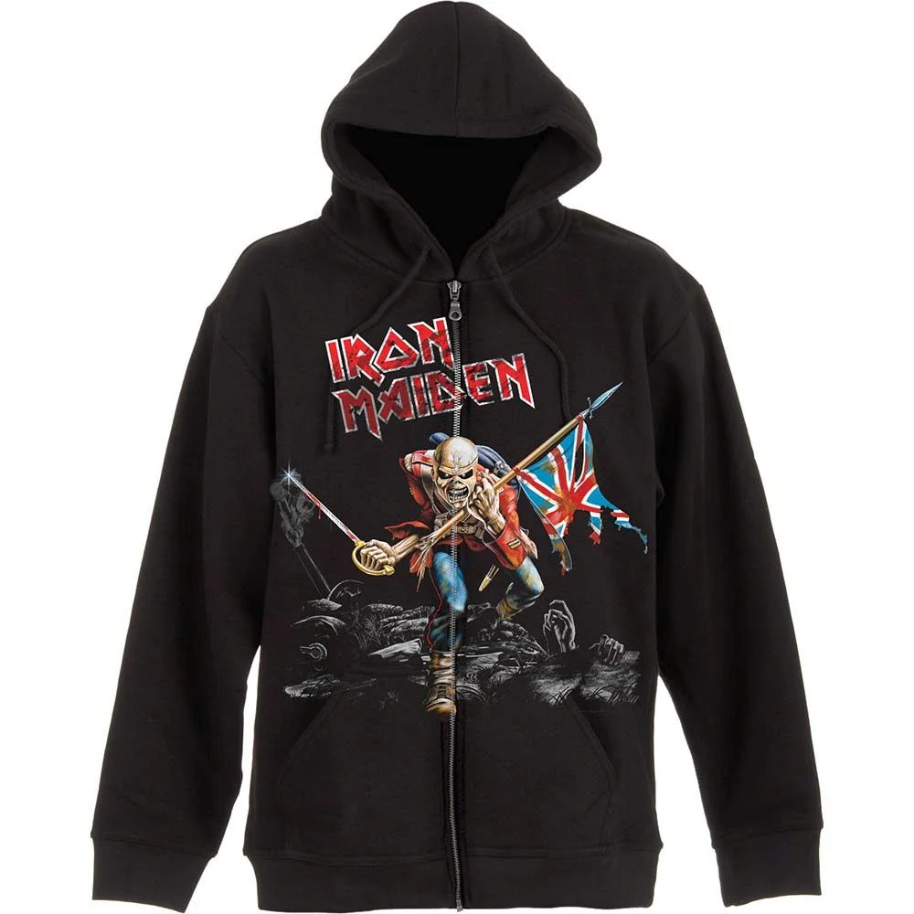 Iron Maiden - Zip Hoodie (Skuffed Trooper) - 100% Official Merchandise - Image 2