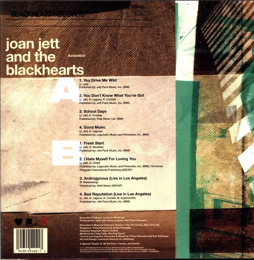 Jett, Joan And The Blackhearts - Acoustics (2022 RSD LTD ED) - Vinyl - New - Image 2
