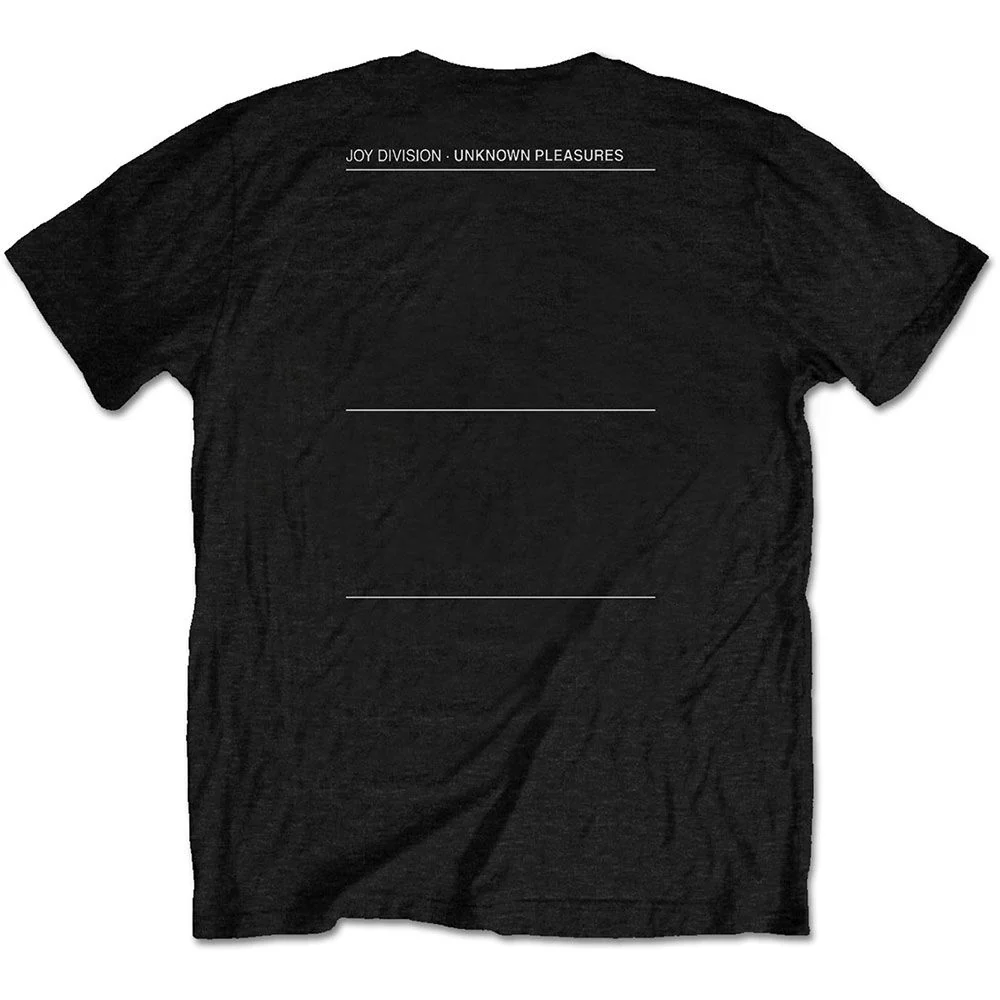 Joy Division - Unknown Pleasures Back Print Black Shirt - 100% Official Merchandise - Image 3