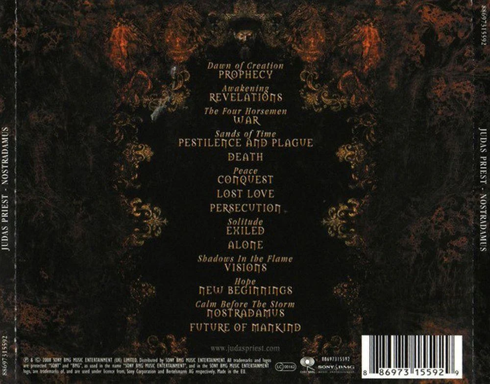 Judas Priest - Nostradamus (2CD) (Euro) - CD - New - Image 2