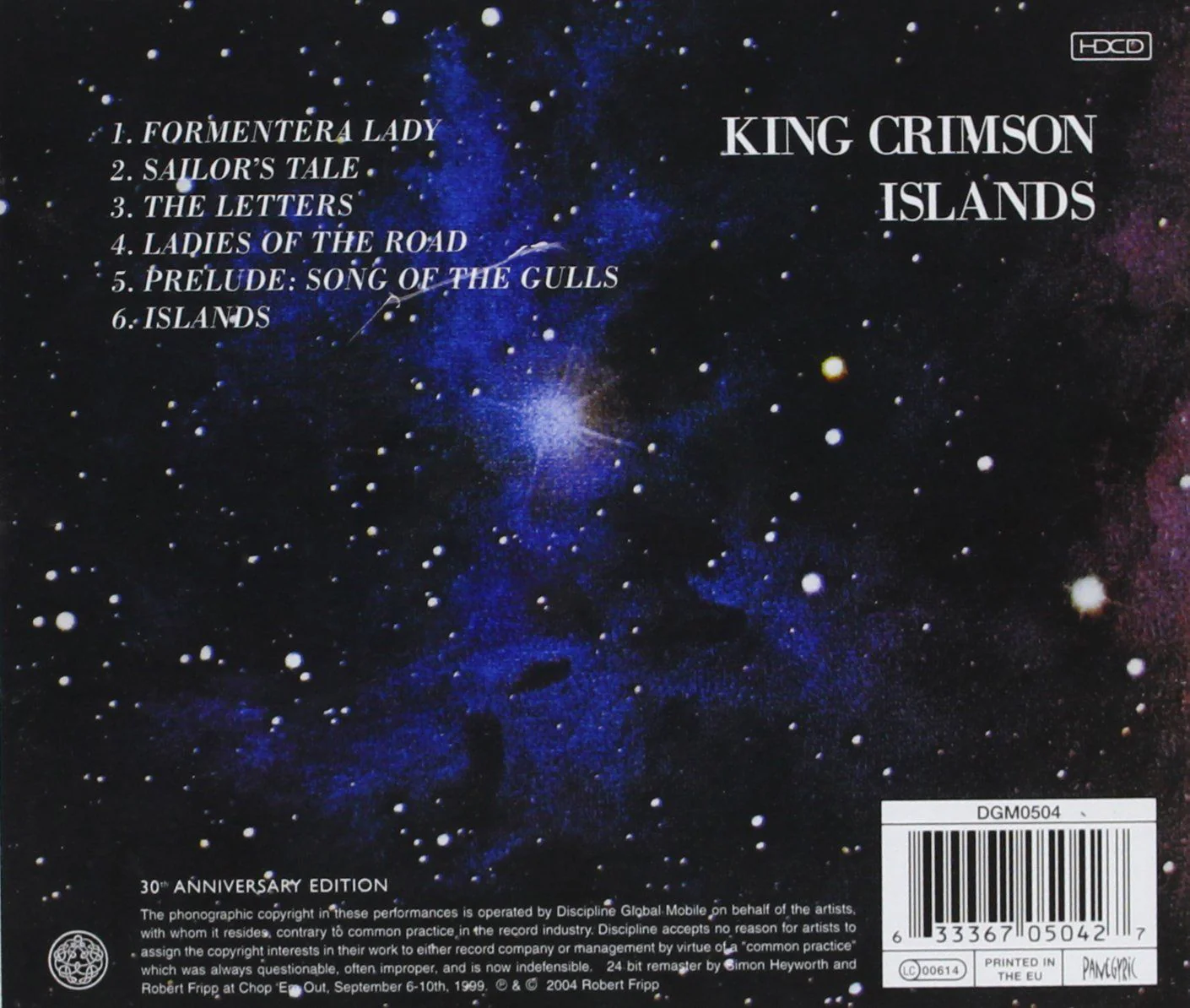 King Crimson - Islands - CD - New - Image 2
