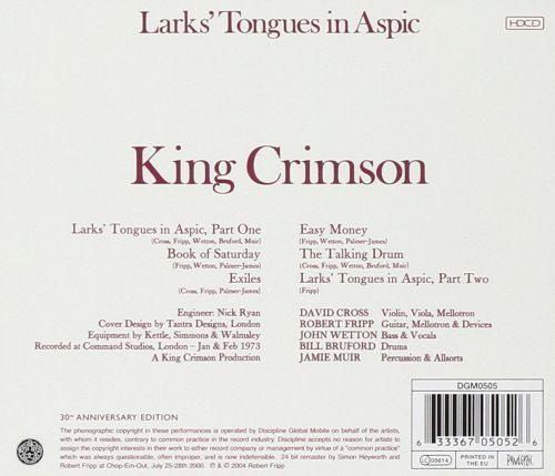 King Crimson - Larks Tongues In Aspic - CD - New - Image 2