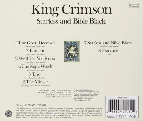King Crimson - Starless And Bible Black - CD - New - Image 2