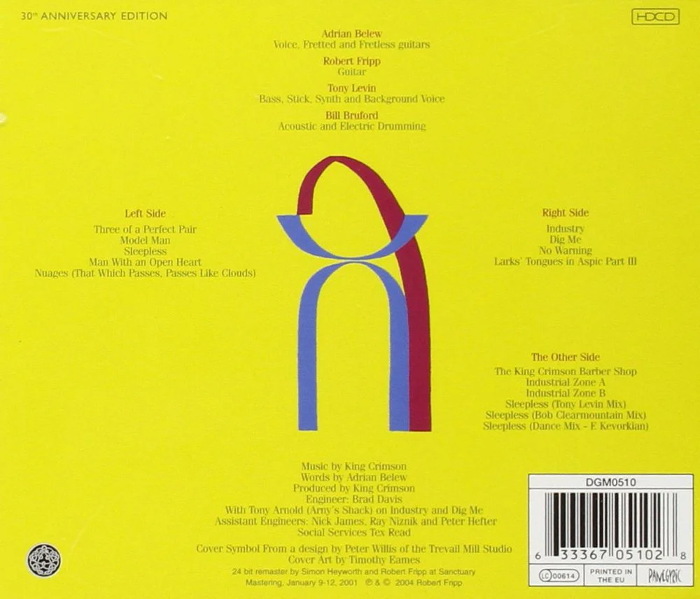 King Crimson - Three Of A Perfect Pair - CD - New - Image 2