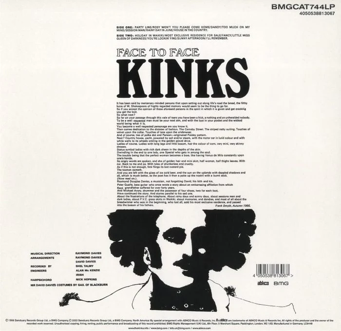 Kinks - Face To Face (2022 reissue) - Vinyl - New - Image 2