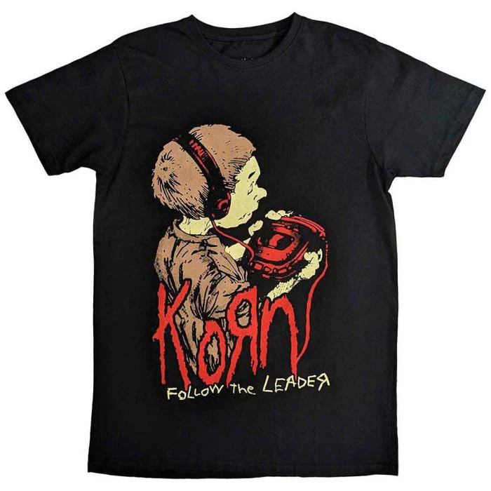 Korn - Follow The Leader Character (Back Print) Black Shirt - 100% Official Merchandise - Image 2