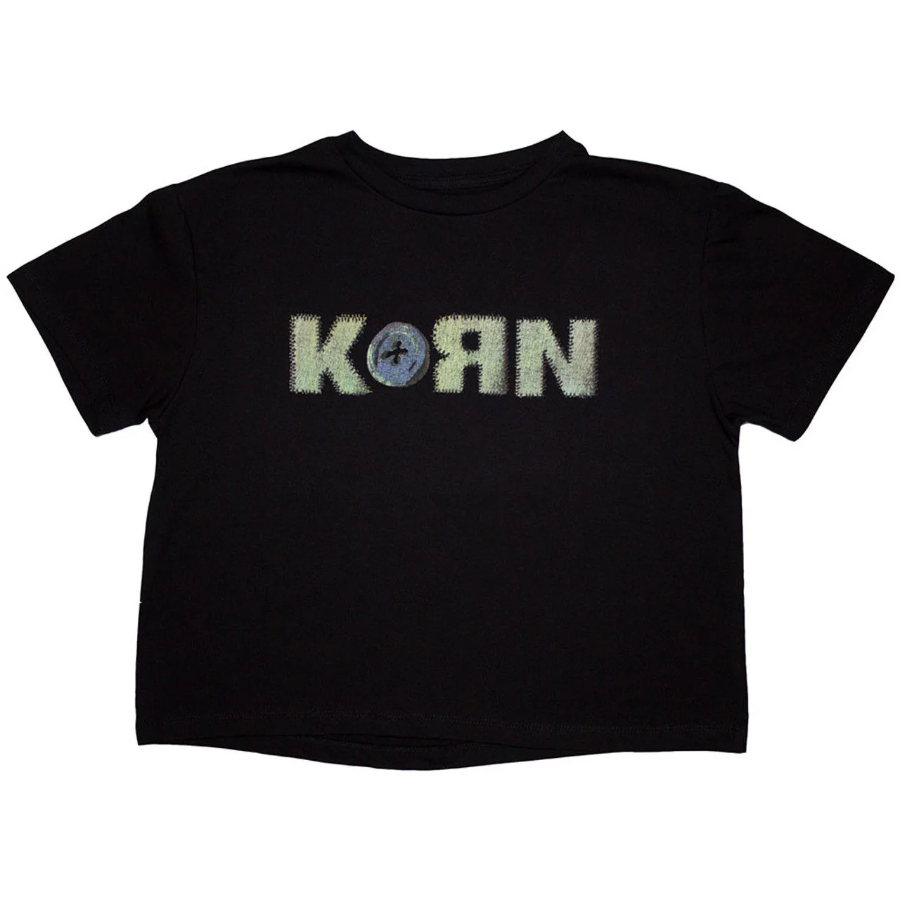 Korn - Issues Black Crop Top - 100% Official Merchandise - Image 2