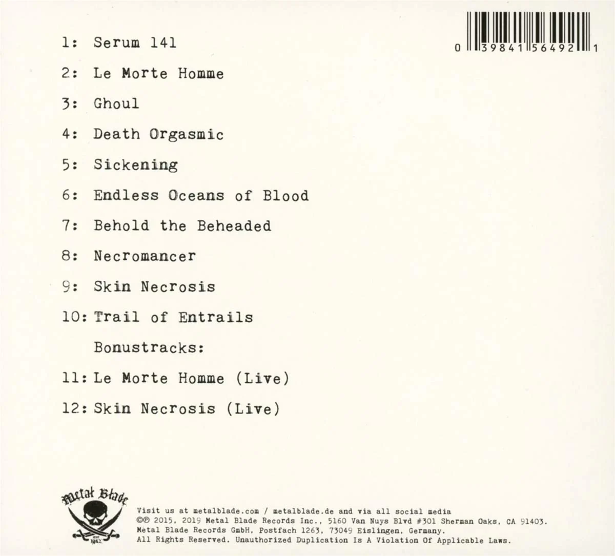 Lik - Mass Funeral Evocation (Ltd. Ed. 2019 digipak reissue with 2 bonus tracks) - CD - New - Image 2