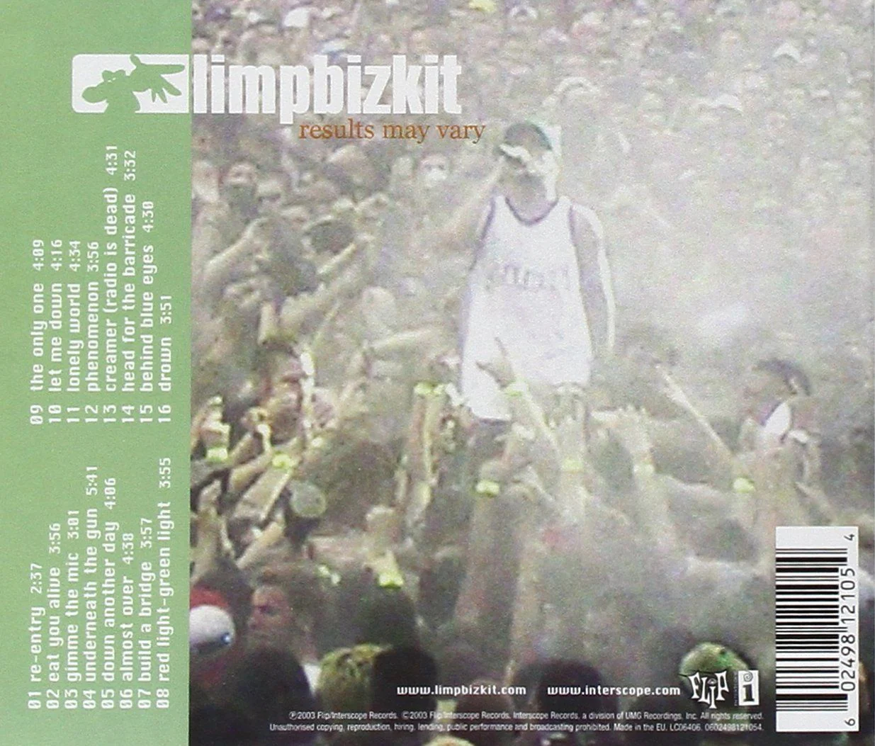 Limp Bizkit - Results May Vary - CD - New - Image 2