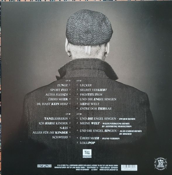 Lindemann, Till - Zunge 2025 (Out Of Line Music 30th Anniversary Deluxe Ed. 2026 2LP gatefold reissue) - Vinyl - New - Image 2