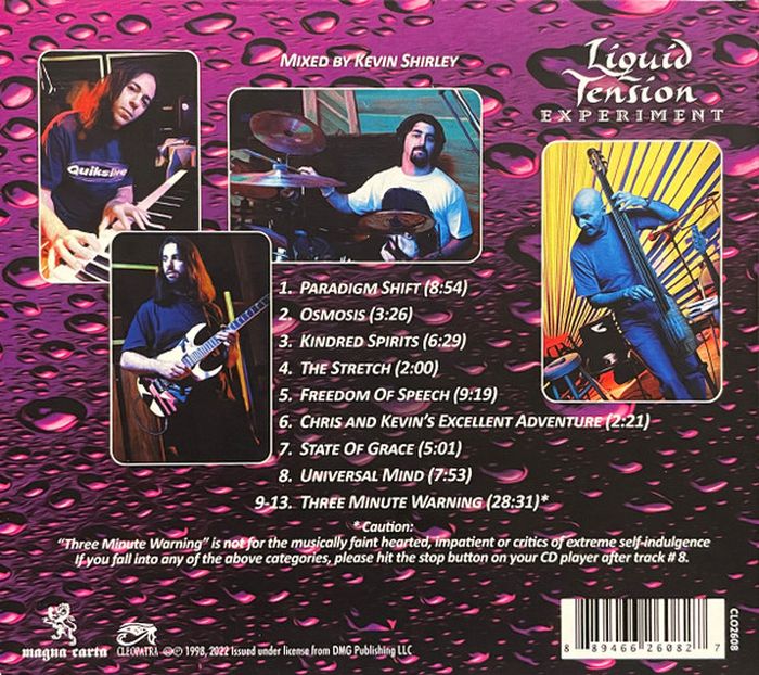 Liquid Tension Experiment - Liquid Tension Experiment (2022 reissue) - CD - New - Image 2