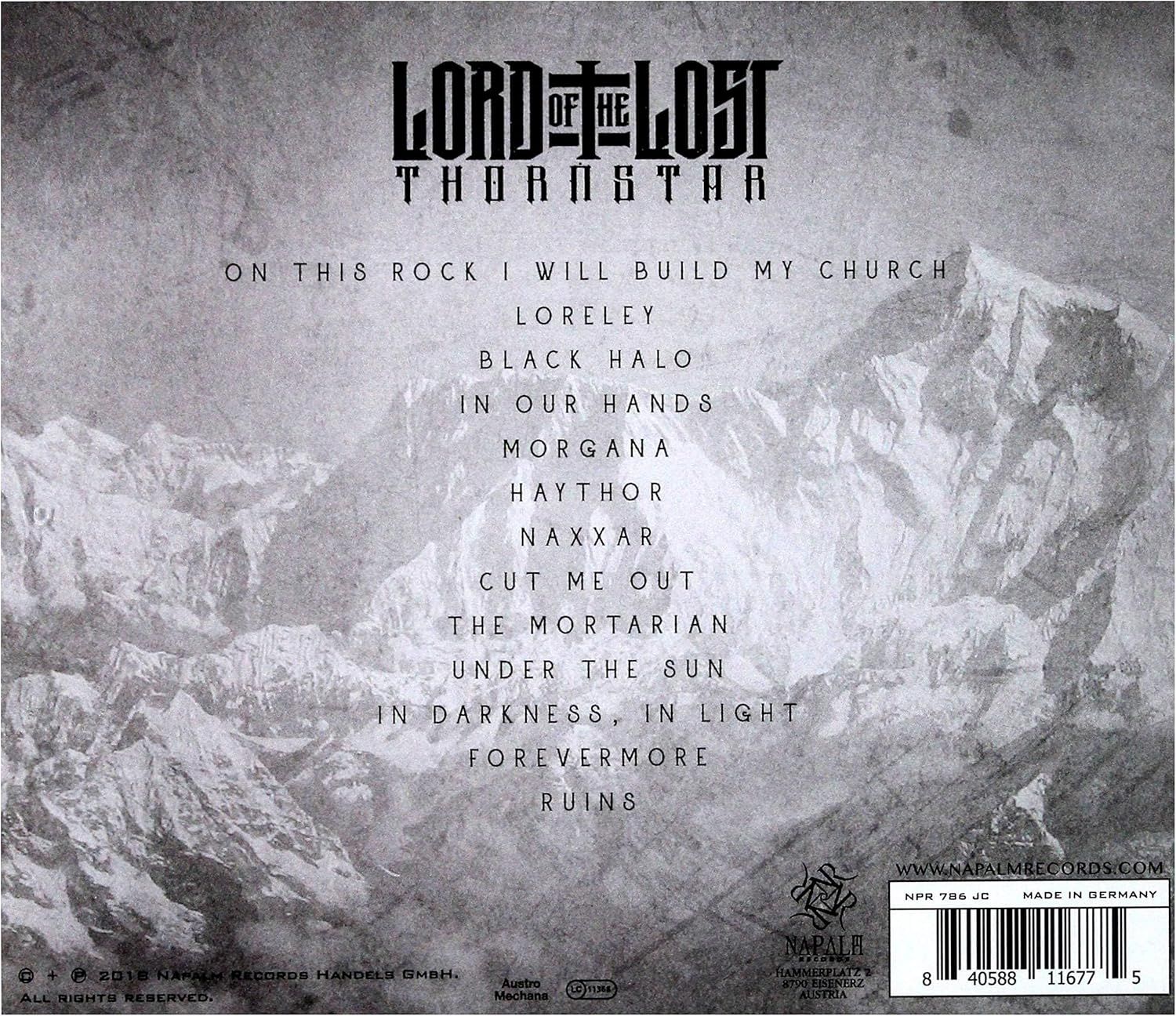 Lord Of The Lost - Thornstar - CD - New - Image 2