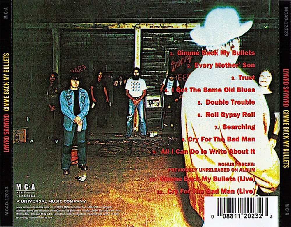 Lynyrd Skynyrd - Gimme Back My Bullets (w. 2 bonus tracks) - CD - New - Image 2