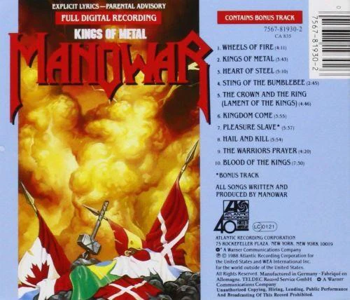 Manowar - Kings Of Metal - CD - New - Image 2
