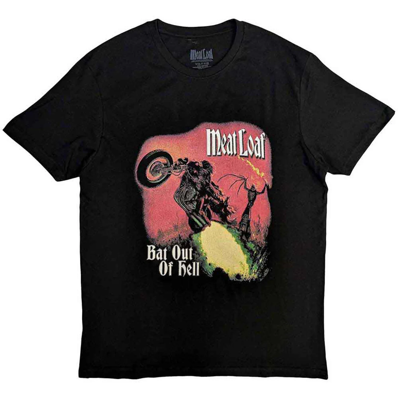 Meat Loaf - Bat Out Of Hell Black Shirt - 100% Official Merchandise - Image 2