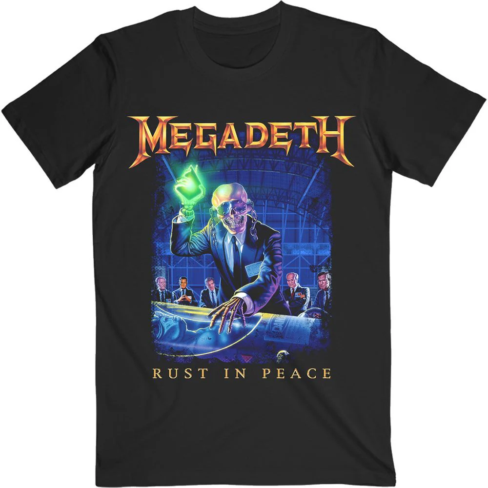 Megadeth - Rust In Peace Tracklist Black Shirt - 100% Official Merchandise - Image 2