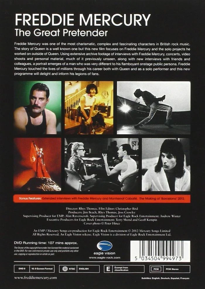 Mercury, Freddie - Great Pretender, The (R0) - DVD - Music - Image 2