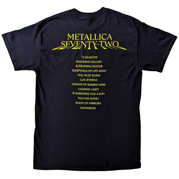 Metallica - 72 Seasons Track List Black Shirt - 100% Official Merchandise - Image 3