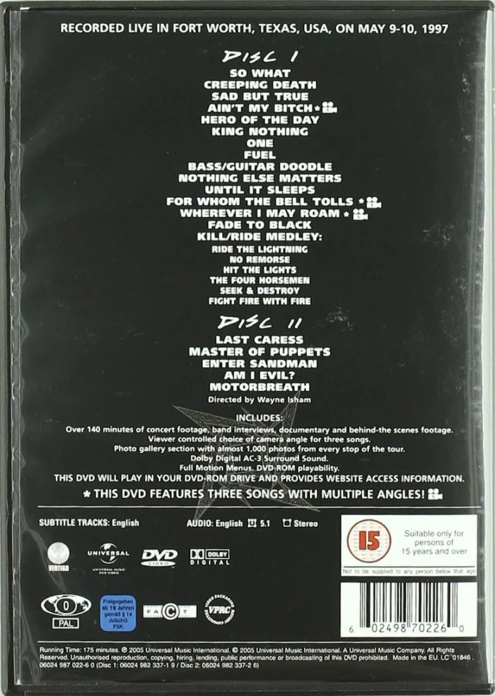 Metallica - Cunning Stunts (2DVD) (R0) - DVD - Music - Image 2