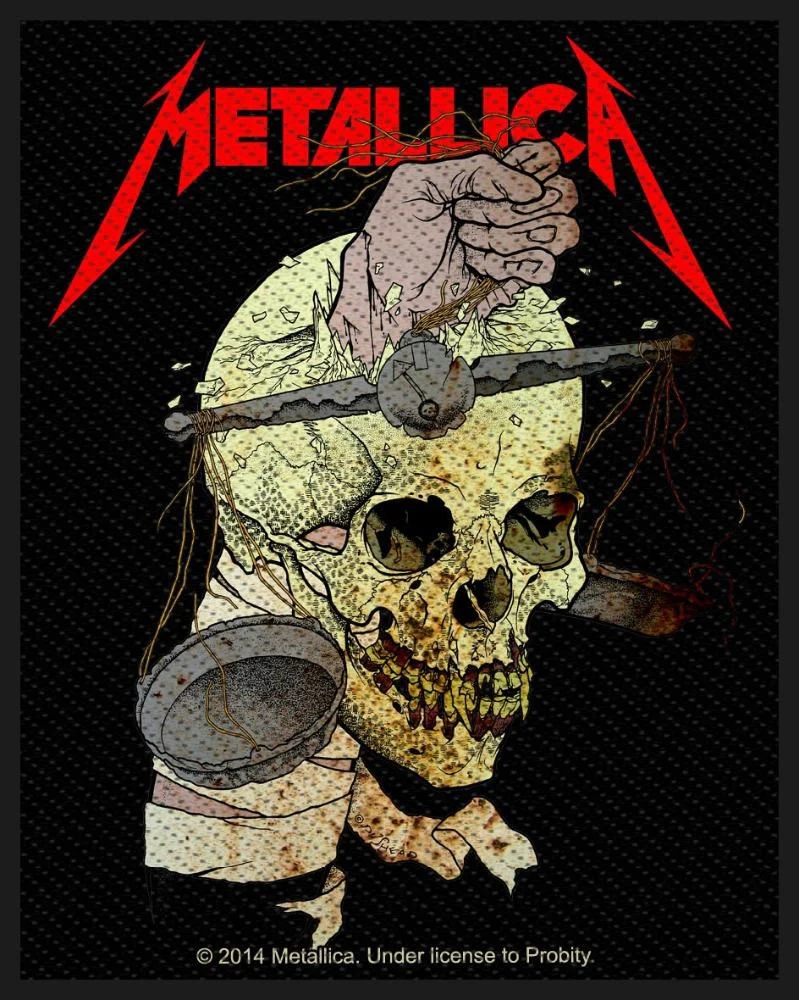 Metallica - Harvester Of Sorrow (80mm x 100mm) Sew-On Patch - Image 3
