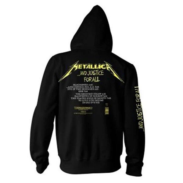 Metallica - Pullover Black Hoodie (And Justice For All) - 100% Official Merchandise - Image 2