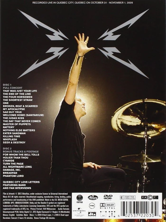 Metallica - Quebec Magnetic (2DVD) (R0) - DVD - Music - Image 2