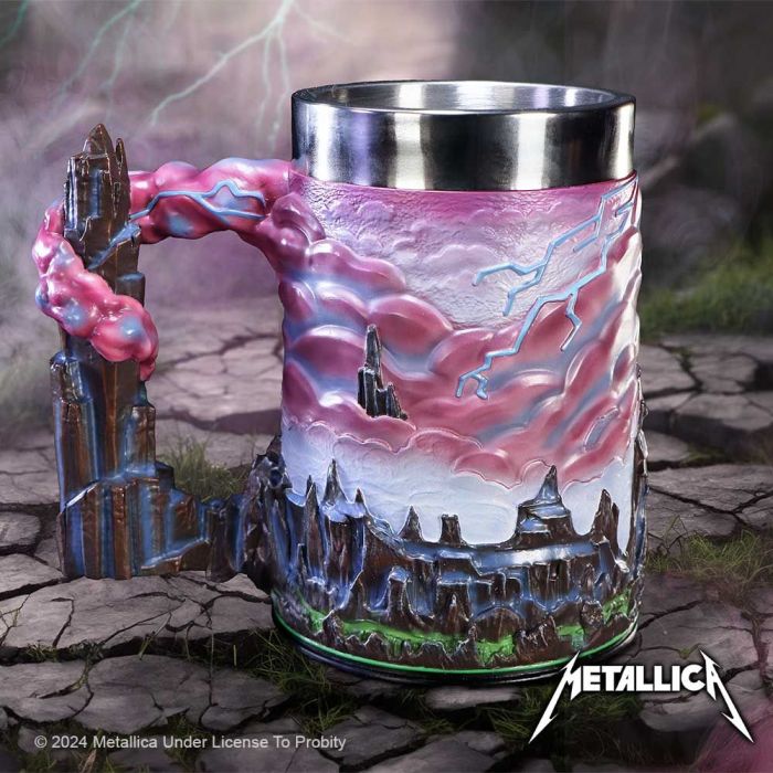 Metallica - Tankard Creeping Death - Pint (560ml) 14.5cm high quality resin cast w. removable stainless steel insert) - Image 2