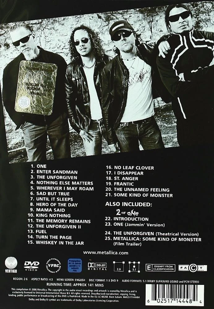 Metallica - Videos, The: 1989-2004 (R2-6) - DVD - Music - Image 2