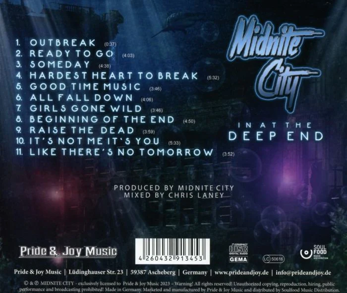 Midnite City - In At The Deep End - CD - New - Image 2