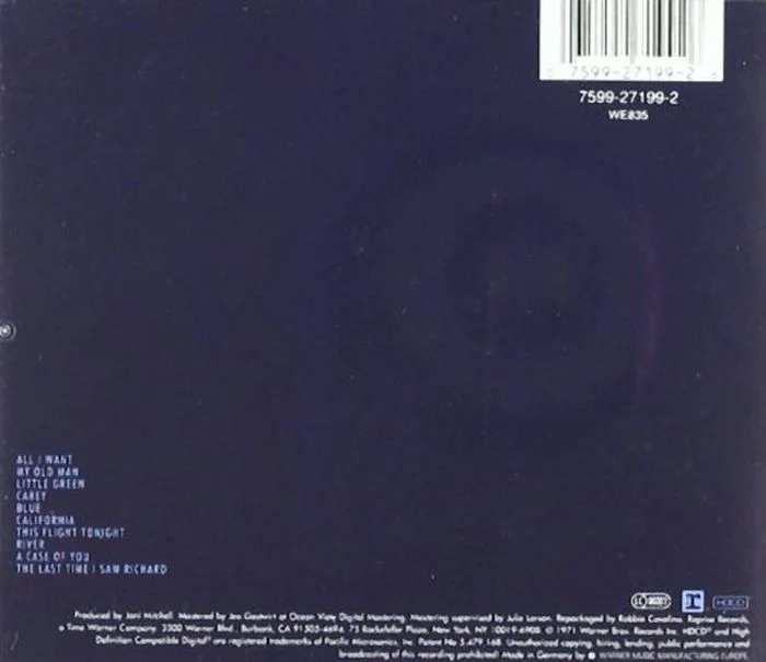 Mitchell, Joni - Blue - CD - New - Image 2