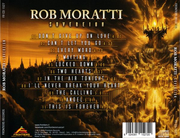 Moratti, Rob - Sovereign - CD - New - Image 2