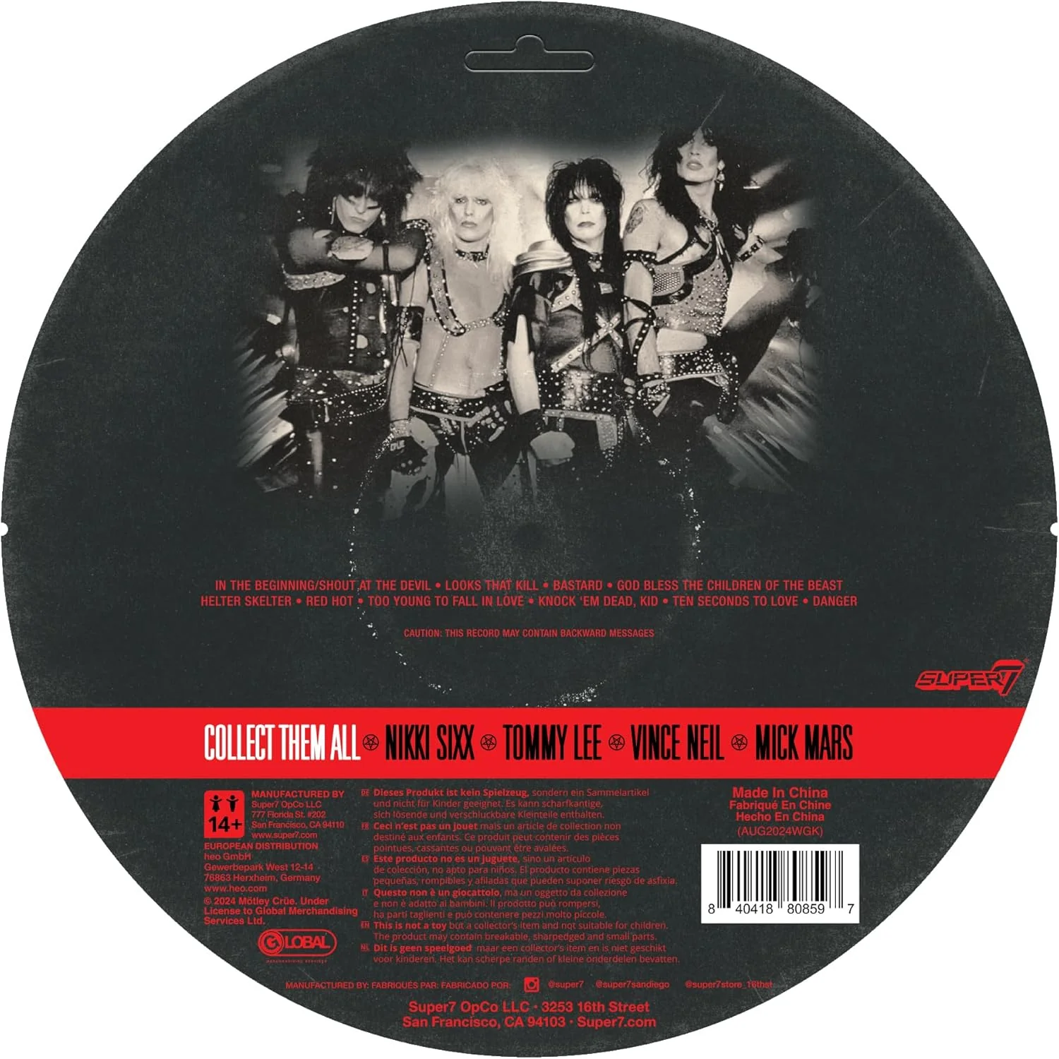 Motley Crue - Tommy Lee (Shout At The Devil - Wave 2) 3.75 inch Super7 ReAction Figure - Image 3