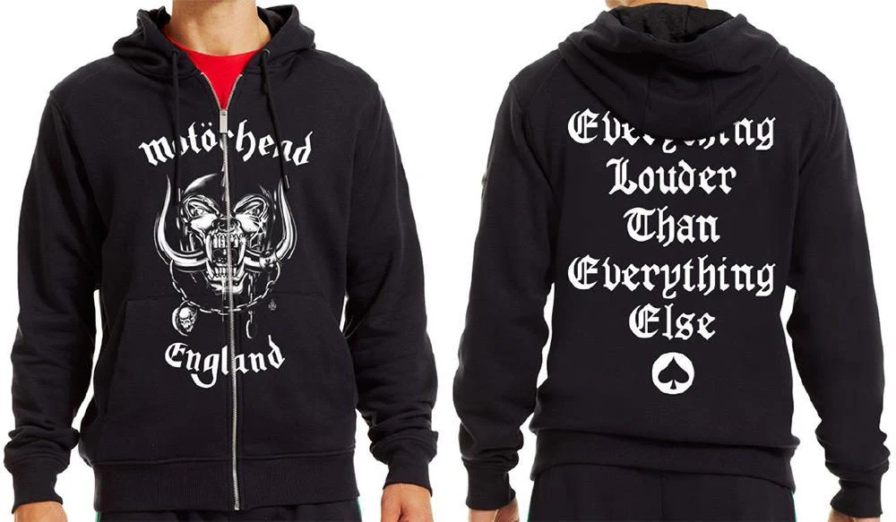 Motorhead - Zip Black Hoodie (England) - 100% Official Merchandise - Image 2