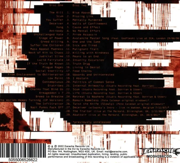 Napalm Death - Noise For Music's Sake (2022 2CD digipak reissue) - CD - New - Image 2